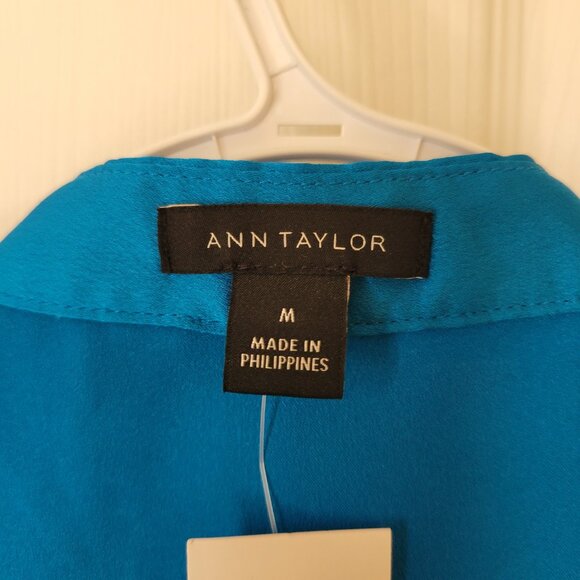 ANN TAYLOR SLEEVELESS RUFFLE BLOUSE SZ M NWT - Picture 8 of 10